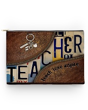 Teacher leather pattern print Accessory Pouch tile