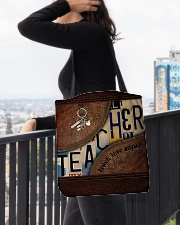 Teacher leather pattern print All-over Tote aos-all-over-tote-lifestyle-front-05