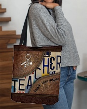 Teacher leather pattern print All-over Tote aos-all-over-tote-lifestyle-front-09