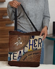 Teacher leather pattern print All-over Tote aos-all-over-tote-lifestyle-front-10
