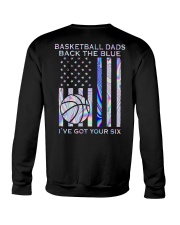 Basketball Dads Back The Blue 2 Sides Crewneck Sweatshirt tile