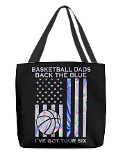 Basketball Dads Back The Blue 2 Sides All-Over Tote tile
