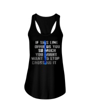If This Line Offend You Ladies Flowy Tank tile