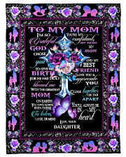To My Mom Fleece Blanket tile