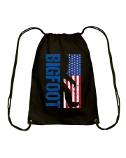 Bigfoot America Usa Flag Drawstring Bag tile