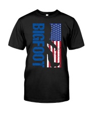 Bigfoot America Usa Flag Classic T-Shirt front