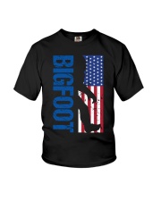 Bigfoot America Usa Flag Youth T-Shirt tile