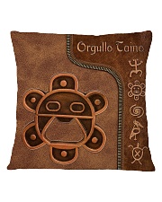 Taino Leather Pattern Print Square Pillowcase tile