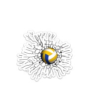 Volleyball Crack Sticker - 2 pack (Horizontal) front