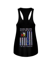 Mama Bears Black The Blue 2 Side Ladies Flowy Tank tile