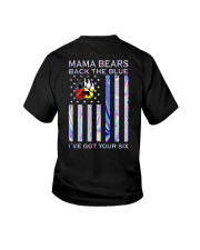 Mama Bears Black The Blue 2 Side Youth T-Shirt tile
