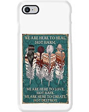 Native American We Are Here To Heal Phone Case tile
