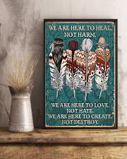 Native American We Are Here To Heal 11x17 Poster lifestyle-poster-3