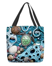 Turtle Seashell All-over Tote front