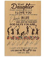 To My Daughter God Says You Are 11x17 Poster front