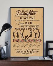 To My Daughter God Says You Are 11x17 Poster lifestyle-poster-2