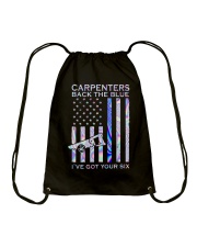 Carpenters Back The Blue 2 Sides Drawstring Bag tile
