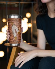 Native American India Feather 2 20oz Tumbler aos-20oz-tumbler-lifestyle-front-09
