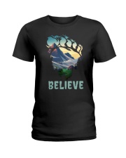 Bigfoot Belive - Foot Design Ladies T-Shirt tile
