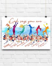 Volleyball God Says 17x11 Poster poster-landscape-17x11-lifestyle-17
