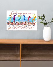 Volleyball God Says 17x11 Poster poster-landscape-17x11-lifestyle-24
