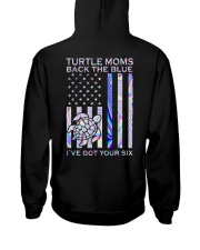 Turtle Moms Back The Blue 2 Side Hooded Sweatshirt tile