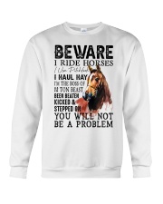 Horse Beware Crewneck Sweatshirt tile