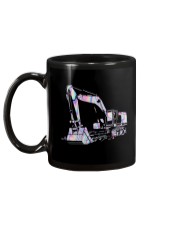 Excavators Back The Blue Back 2 Side Mug tile