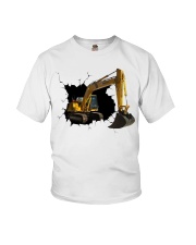 komatsu excavator Crack Youth T-Shirt tile