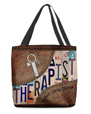 Therapist All-over Tote front