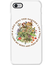 And Into The Garden Black Writing Phone Case tile