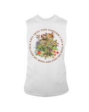 And Into The Garden Black Writing Sleeveless Tee tile