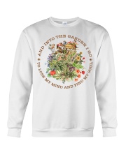 And Into The Garden Black Writing Crewneck Sweatshirt tile