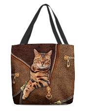 Bengal Cat Leather All-over Tote back