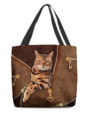 Bengal Cat Leather All-over Tote front