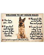 German Shepherd - House Rules Unframed Horizontal 17x11 Poster front