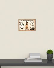 German Shepherd - House Rules Unframed Horizontal 17x11 Poster poster-landscape-17x11-lifestyle-08
