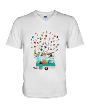 Camping Item V-Neck T-Shirt tile