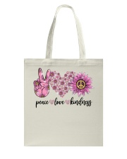 Hippie peace love Tote Bag tile