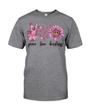 Hippie peace love Classic T-Shirt front