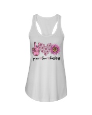 Hippie peace love Ladies Flowy Tank tile