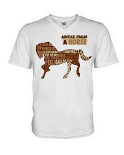 Advice From A Horse Fb Classic T-Shirt V-Neck T-Shirt tile