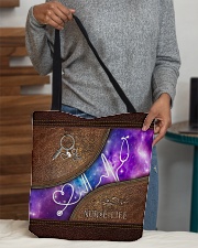 Nurse Leather Pattern Print All-over Tote aos-all-over-tote-lifestyle-front-10