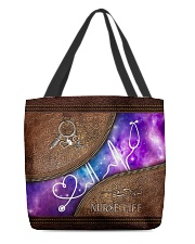 Nurse Leather Pattern Print All-over Tote front