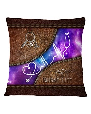 Nurse Leather Pattern Print Square Pillowcase tile