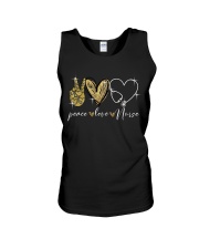 Peace Love Nurse Unisex Tank tile