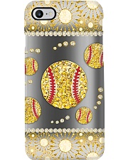 Softball - Gold Phone Case i-phone-8-case