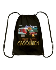 With Sasquatch Funny Camping Drawstring Bag tile