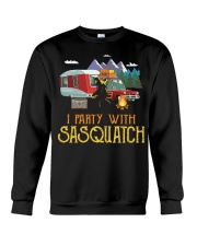 With Sasquatch Funny Camping Crewneck Sweatshirt tile