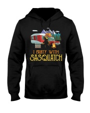 With Sasquatch Funny Camping Hooded Sweatshirt tile
